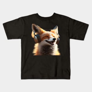 Smiling Musical Fox Kids T-Shirt